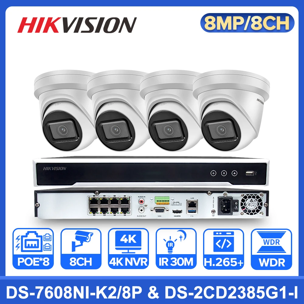 Комплект видеонаблюдения Hikvison, 8 каналов, POE, 8 Мп, 4K, сетевой видеорегистратор, Внешняя камера 8P, система наблюдения
Комплект видеонаблюдения Hikvison, 8 каналов, POE, 8 Мп, 4K, сетевой видеорегистратор, Внешняя камера 8P, система наблюдения