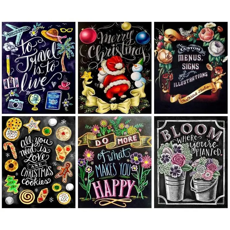 GATYZTORY 5d Diy Diamond Painting Blackboard Painting Landscape Full Square / Round Diamond Embroidery Mosaic Handicraft Wall A
GATYZTORY 5d Diy Diamond Painting Blackboard Painting Landscape Full Square / Round Diamond Embroidery Mosaic Handicraft Wall A