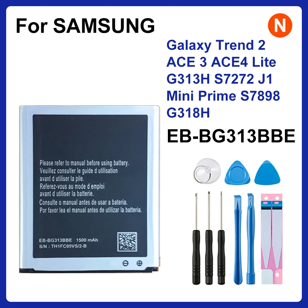 

Оригинальный телефон SAMSUNG, аккумулятор 1500 мАч для Samsung Galaxy Trend 2 ACE 3 ACE4 Lite G313H S7272 J1 Mini Prime S7898 G318H