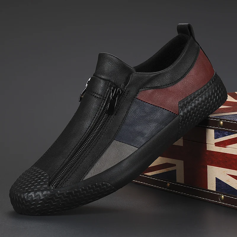 Men Leather Shoes New Men's Vulcanized Shoes Spring Designer Sneakers Breathable Men Loafers Shoes Soft Sole Comfort Casual Shoe
Men Leather Shoes New Men's Vulcanized Shoes Spring Designer Sneakers Breathable Men Loafers Shoes Soft Sole Comfort Casual Shoe