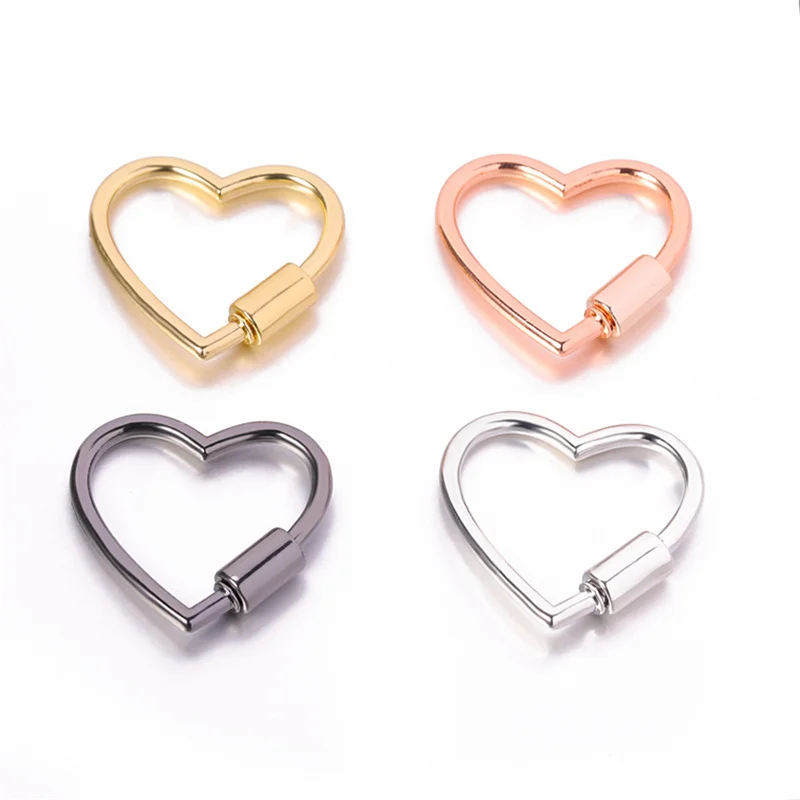 2pcs Opening Buckle Heart Spring Gate Ring Keychain Snap Closure Clip Diy Accessories Heart-shaped Connecting Buckle Accessories
2pcs Opening Buckle Heart Spring Gate Ring Keychain Snap Closure Clip Diy Accessories Heart-shaped Connecting Buckle Accessories