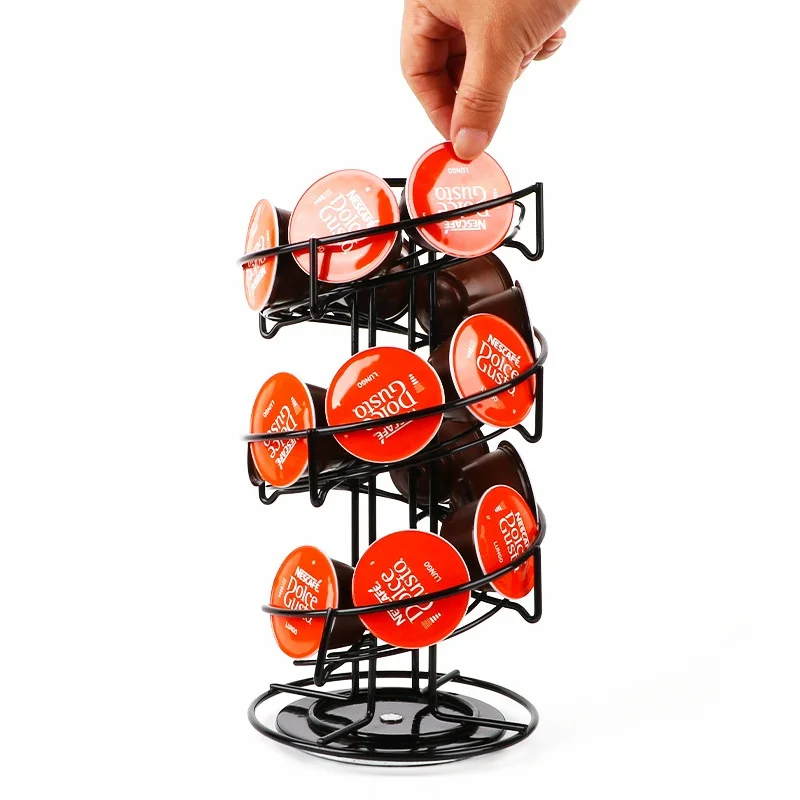 Coffee Pod Holder Stand Display Rack Dolce Gusto Nespresso Coffee Capsule Plating Black Metal Holders Rotatable Spiral Racks
Coffee Pod Holder Stand Display Rack Dolce Gusto Nespresso Coffee Capsule Plating Black Metal Holders Rotatable Spiral Racks