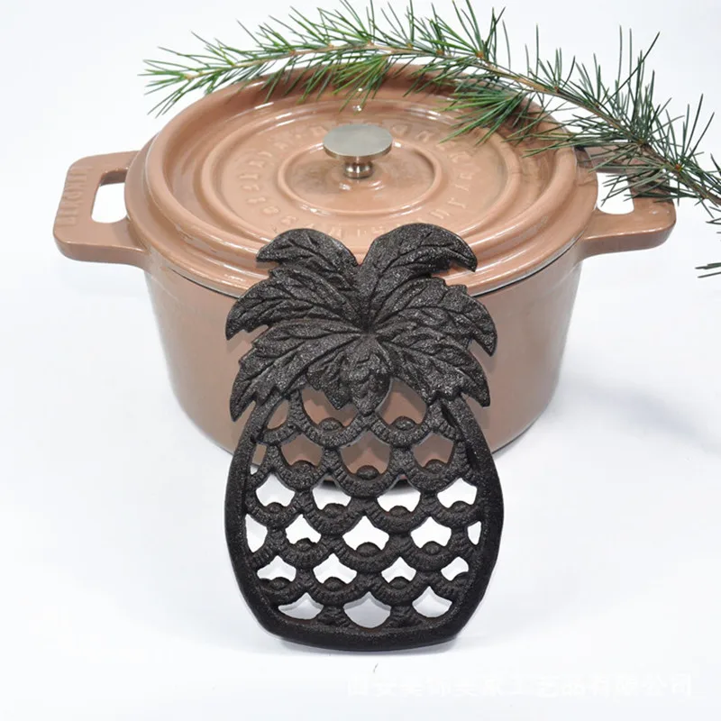 Cooking Mat Hot Pot Pads Pot stand with feet-Decorative Vintage Cast Iron pineapple Trivet For Kitchen Counter creative craft
Cooking Mat Hot Pot Pads Pot stand with feet-Decorative Vintage Cast Iron pineapple Trivet For Kitchen Counter creative craft