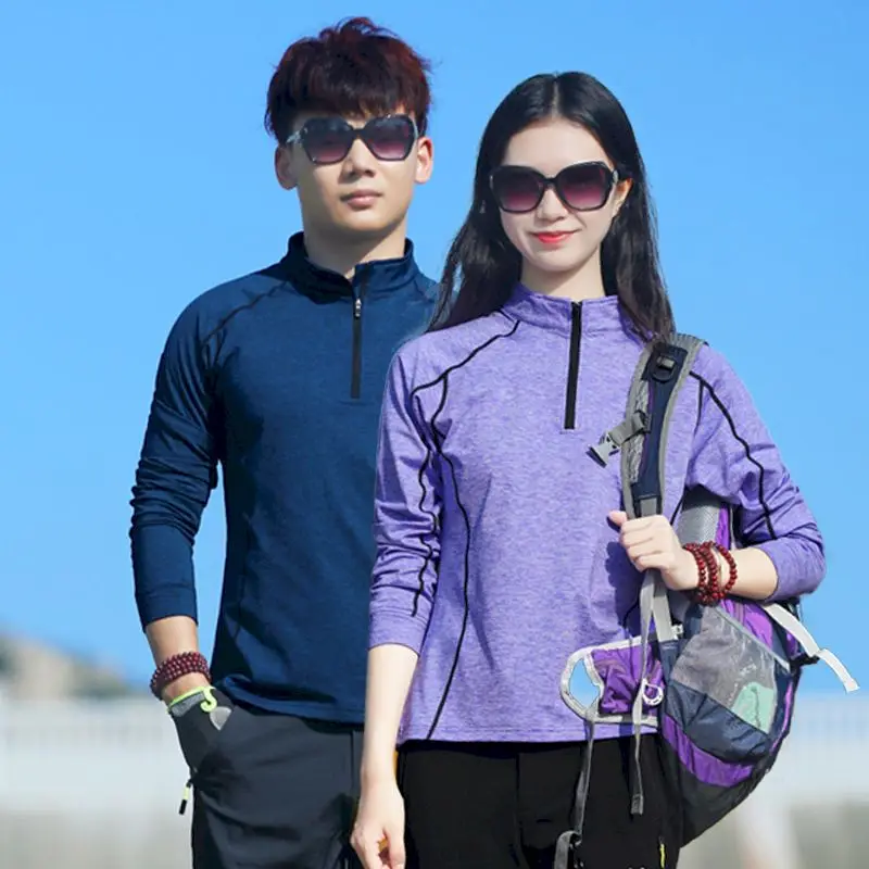 Hiking T-shirts Women Men Sports Tshirt Thin Velvet Outdoor Long-sleeved Pullover Running Breathable Quick Dry Shirt Patchwork
Hiking T-shirts Women Men Sports Tshirt Thin Velvet Outdoor Long-sleeved Pullover Running Breathable Quick Dry Shirt Patchwork