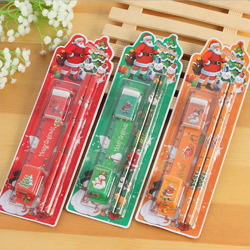 5pcs/set Christmas Series Kids Stationery Students Ruler Pencil Eraser Pencil Sharpener Kit School Rewards Supplies
5pcs/set Christmas Series Kids Stationery Students Ruler Pencil Eraser Pencil Sharpener Kit School Rewards Supplies