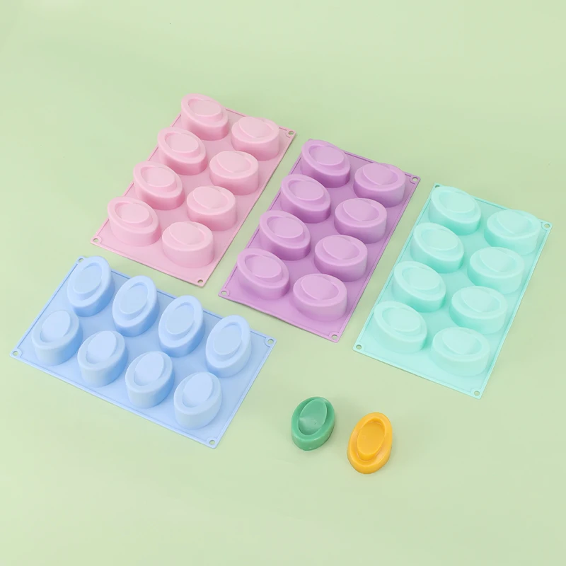 8 Hole Oval Yuanbao Soap Silicone Mold Cake Chocolate Bread Cookies Candy Gummy Jelly Candle Baking Pan Making Tool
8 Hole Oval Yuanbao Soap Silicone Mold Cake Chocolate Bread Cookies Candy Gummy Jelly Candle Baking Pan Making Tool