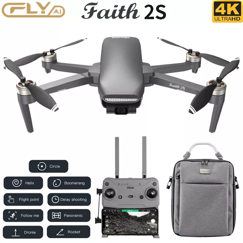 

C-fly Faith 2S Drone 4K Professional GPS HD Camera 3-Axis Gimbal Quadcopter 35min Flight RC 7KM SG906 Max2 X8 Mini F11S 4K PRO