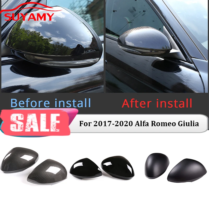 ABS Black Style Car Rearview Mirror Shell Decorative Protection Cover For 2017-2020 Alfa Romeo Giulia Auto Interior Accessories
ABS Black Style Car Rearview Mirror Shell Decorative Protection Cover For 2017-2020 Alfa Romeo Giulia Auto Interior Accessories