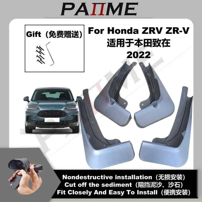 4PCS/Set For Honda ZRV ZR-V 2022 Mudguards Mudflaps Mud Flaps Splash Guards Fenders Car Front Rear Accessories YC102142
4PCS/Set For Honda ZRV ZR-V 2022 Mudguards Mudflaps Mud Flaps Splash Guards Fenders Car Front Rear Accessories YC102142