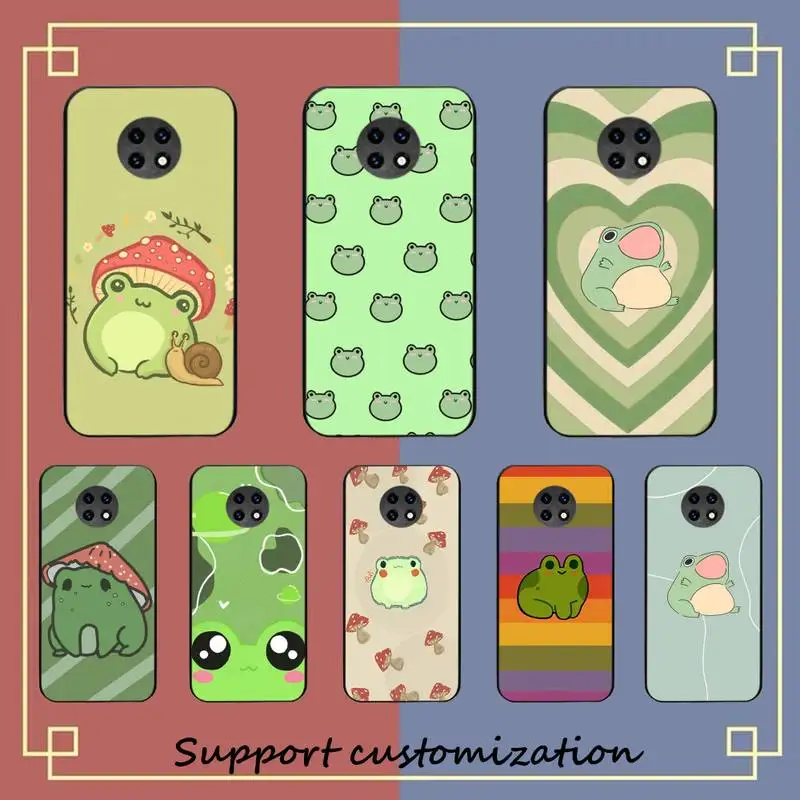 

FHNBLJ green Funny The Frog cute Phone Case for Redmi 8 9 9A for Samsung J5 J6 Note9 for Huawei NOVA3E Mate20lite cover