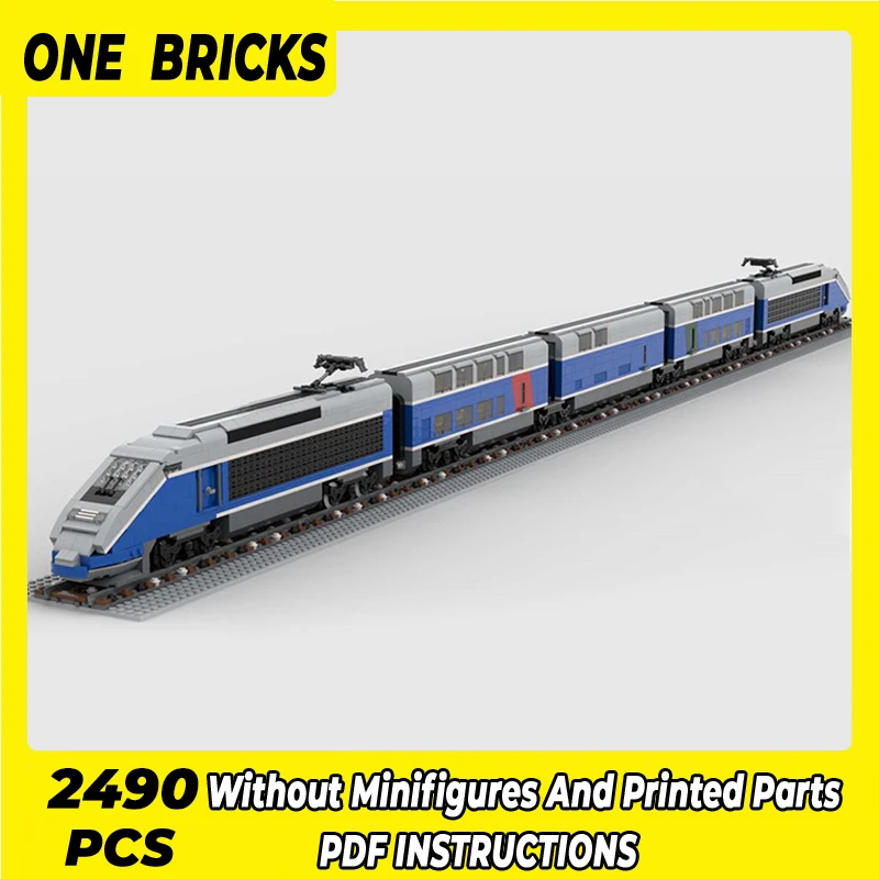Technical Moc Bricks Model French Double Flat Train Grand Vitesse Modular Building Blocks Gifts Toys For Children DIY Assembling 
Technical Moc Bricks Model French Double Flat Train Grand Vitesse Modular Building Blocks Gifts Toys For Children DIY Assembling