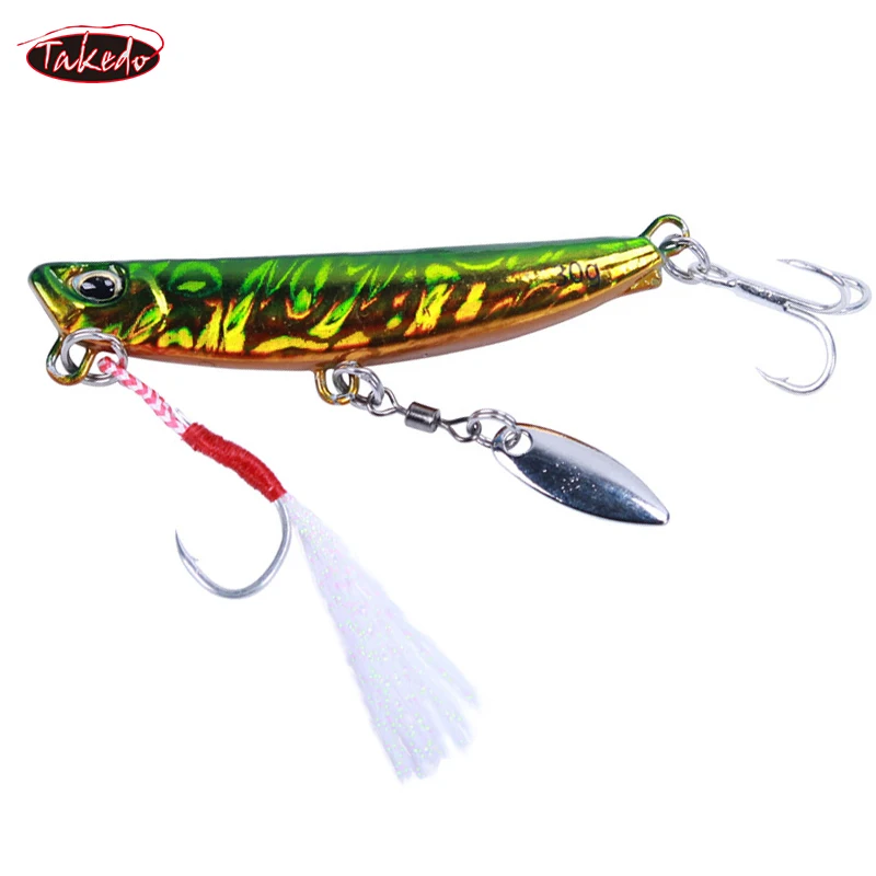 TAKEDO LS06 Swimbait Artificial Bait Sea Fishing Wobbler Pesca Spinnerbait Spoon Fishing Lure Jig Head Jigging lure With Hooks 
TAKEDO LS06 Swimbait Artificial Bait Sea Fishing Wobbler Pesca Spinnerbait Spoon Fishing Lure Jig Head Jigging lure With Hooks