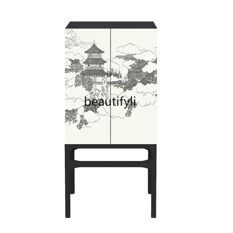 zq Sideboard Cabinet Chinese Style Gray White Multifunctional Living Room Storage Cabinet High Foot Cabinet Wine Cabinet
zq Sideboard Cabinet Chinese Style Gray White Multifunctional Living Room Storage Cabinet High Foot Cabinet Wine Cabinet