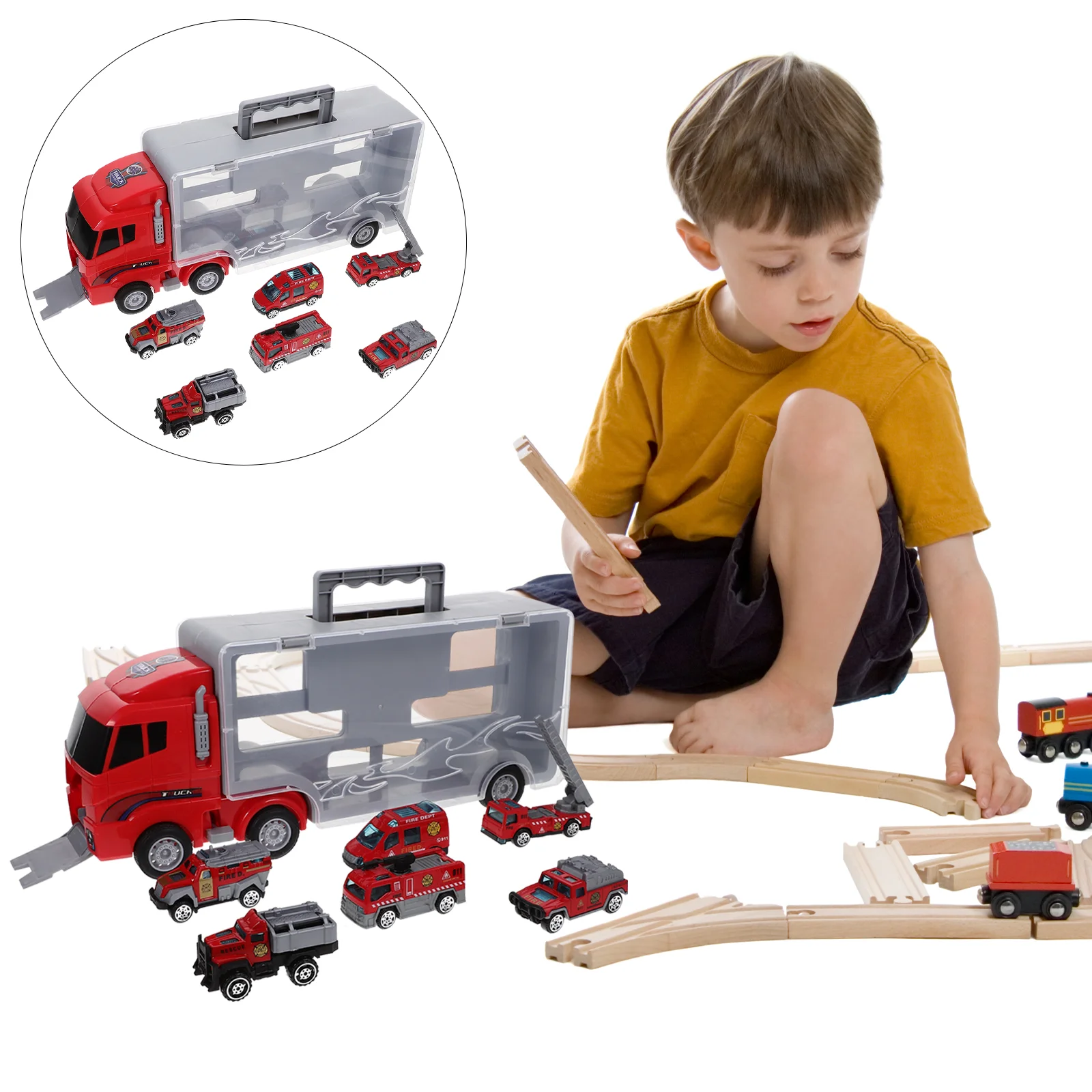 1 Set of Fire Truck Kids Toddler Boy Toddler Toddler Toys For Girls Cars Fire Fighting Truck Model Car Carrier Truck Fire
1 Set of Fire Truck Kids Toddler Boy Toddler Toddler Toys For Girls Cars Fire Fighting Truck Model Car Carrier Truck Fire
