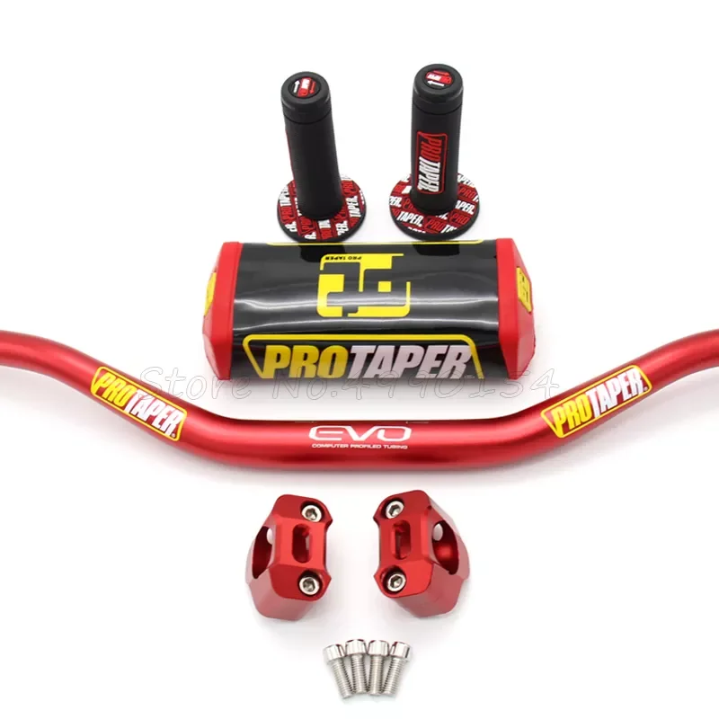 Handlebar PRO Taper Pack Fat Bar 1-1/8" Dirt Pit Bike Motocross Motorcycle Handlebar 810mm length 28mm PRO aluminum
Handlebar PRO Taper Pack Fat Bar 1-1/8" Dirt Pit Bike Motocross Motorcycle Handlebar 810mm length 28mm PRO aluminum