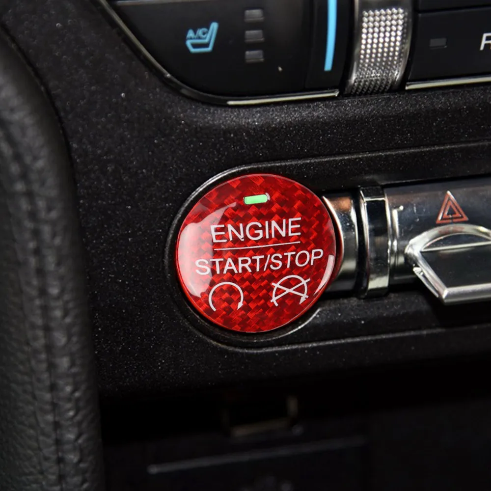 Suitable For Ford Mustang Mustang 2015-2019 Car Interior Carbon Fiber Mustang Red One-Key Start Button Decoration Sticker
Suitable For Ford Mustang Mustang 2015-2019 Car Interior Carbon Fiber Mustang Red One-Key Start Button Decoration Sticker