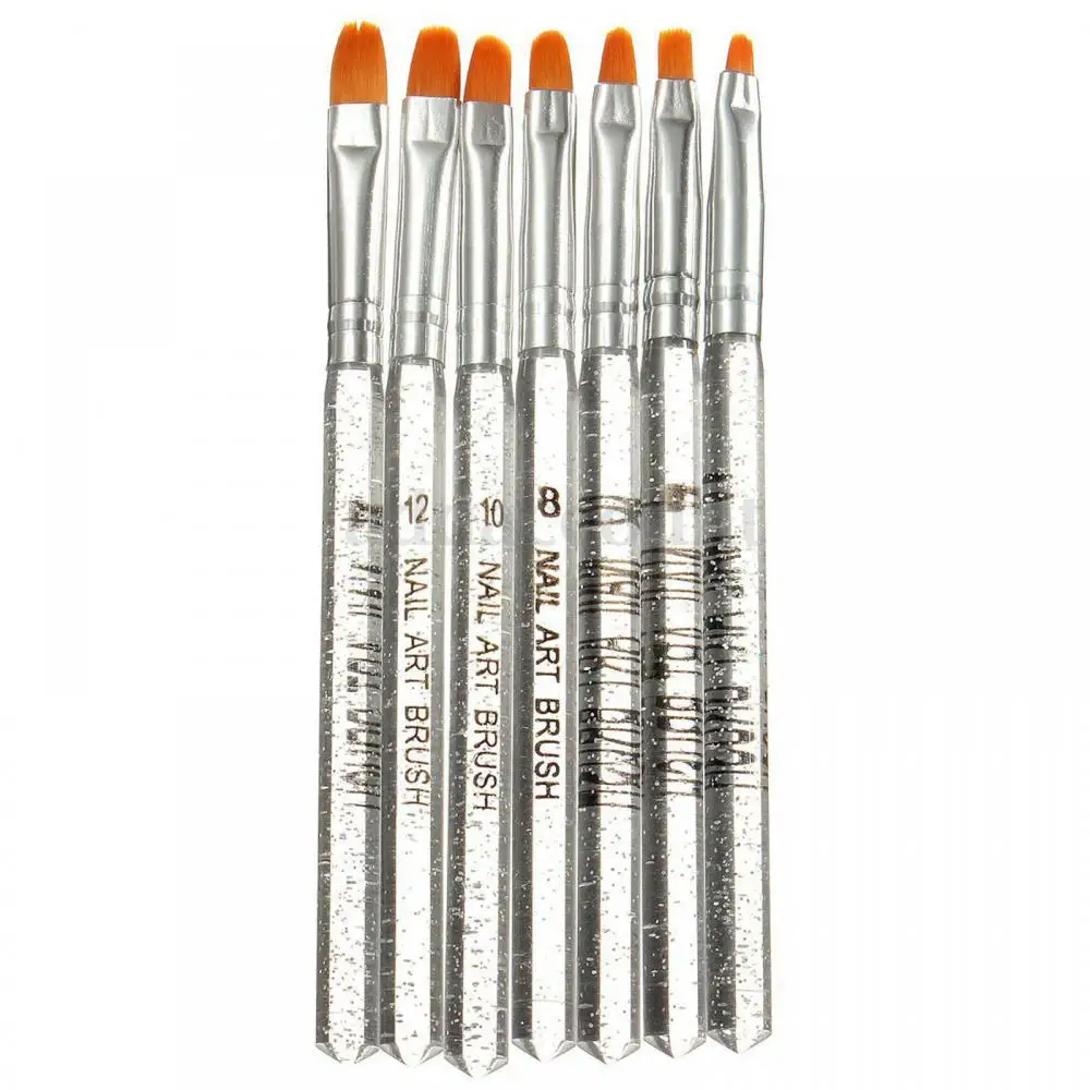 7pcs/set UV Gel Acrylic Crystal Nail Art Brushes For Nail Gel Salon Painting Pen Manicure Brushe Set Painting Pen Tools
7pcs/set UV Gel Acrylic Crystal Nail Art Brushes For Nail Gel Salon Painting Pen Manicure Brushe Set Painting Pen Tools