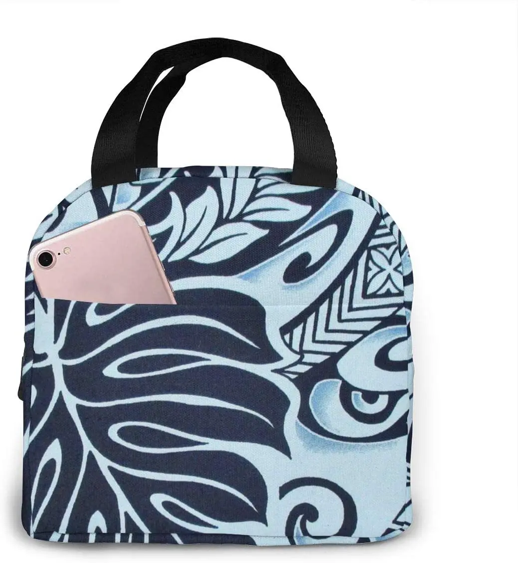 Polynesian Tattoo Lunch Bag Insulated Lunch Box Waterproof Meal Prep Cooler Tote for Picnic Camping Work Travel for Adults Kids 
Polynesian Tattoo Lunch Bag Insulated Lunch Box Waterproof Meal Prep Cooler Tote for Picnic Camping Work Travel for Adults Kids