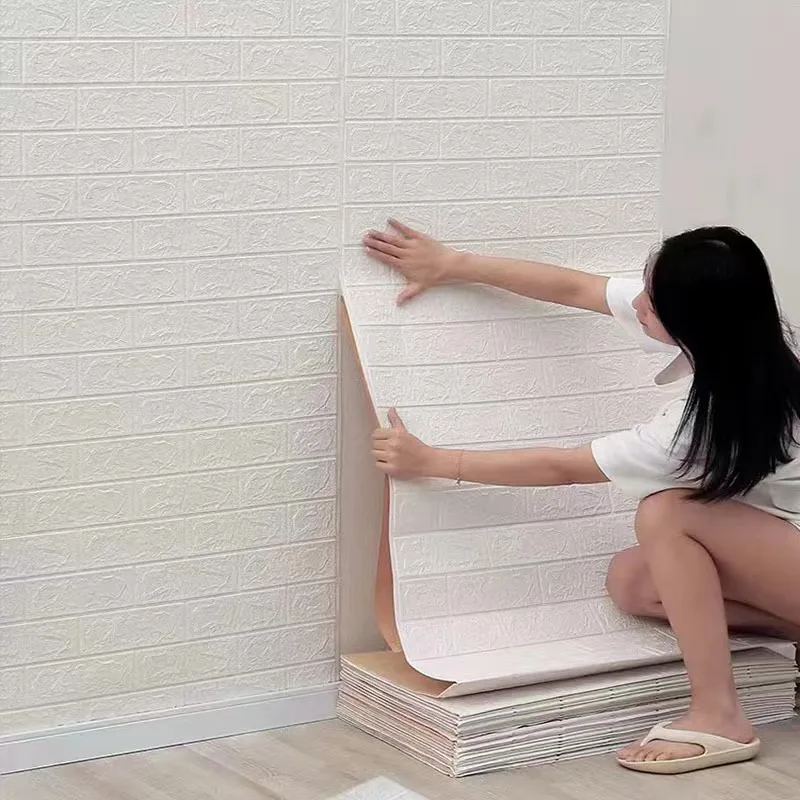 DIY 3D Wall Sticker Roll Self Adhesive Wallpaper Foam Brick Soft Kitchen Room Home Wall Decor Waterproof
DIY 3D Wall Sticker Roll Self Adhesive Wallpaper Foam Brick Soft Kitchen Room Home Wall Decor Waterproof