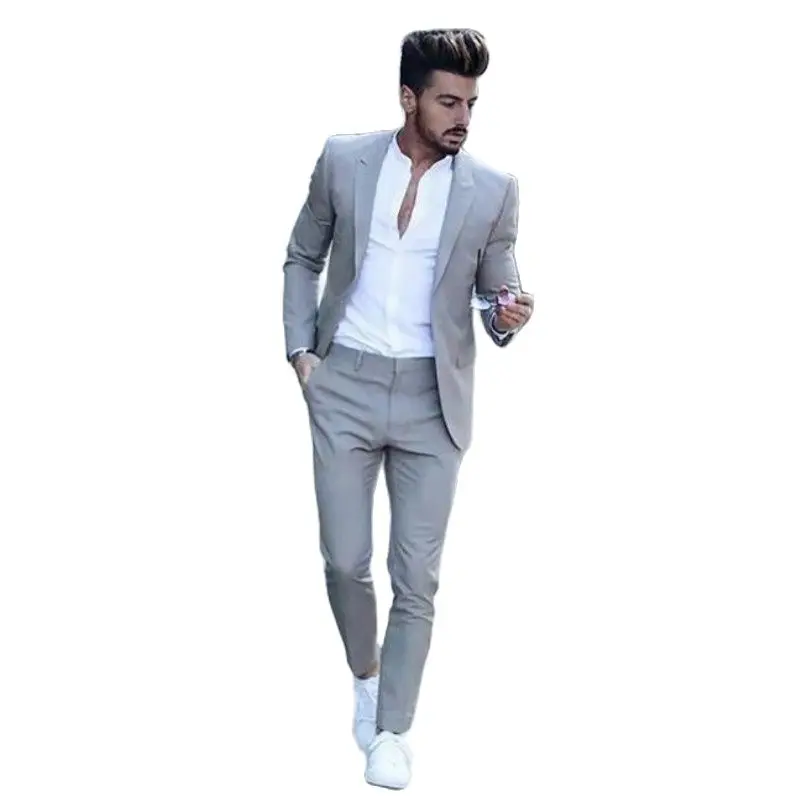 (Jacket+Pants) Casual Business Men Suits for Wedding Suits Man Tuxedos Slim Fit Peak Lapel Terno Masculino costume homme
(Jacket+Pants) Casual Business Men Suits for Wedding Suits Man Tuxedos Slim Fit Peak Lapel Terno Masculino costume homme