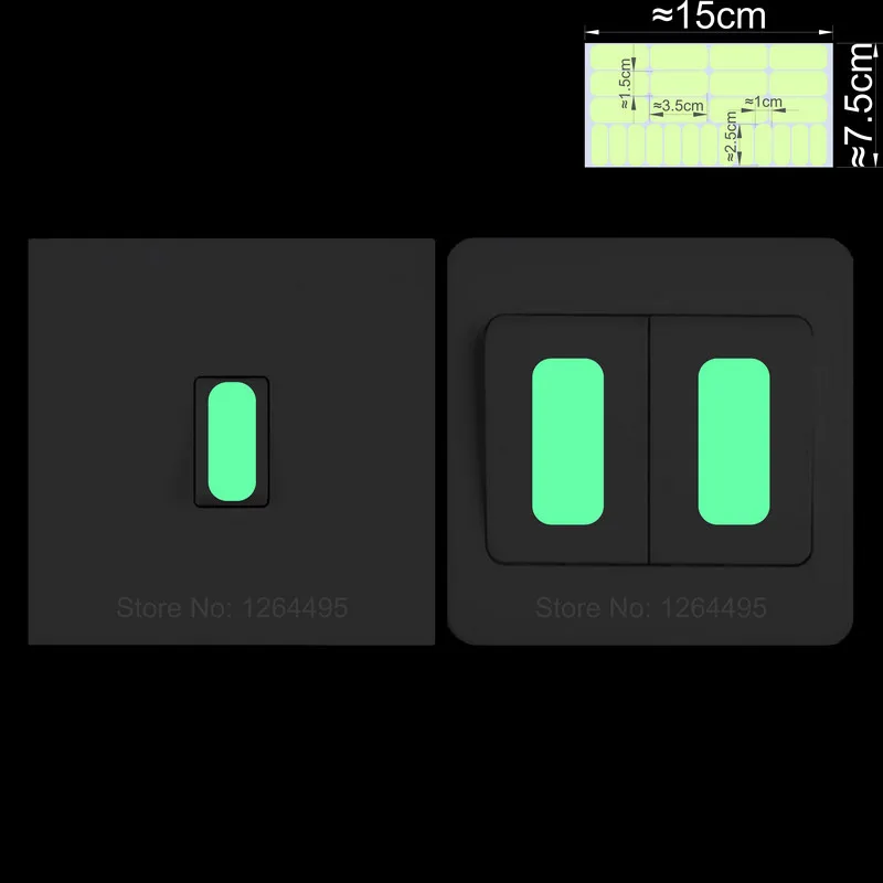 Светящиеся наклейки NICELET для выключателей 
Светящиеся наклейки NICELET для выключателей