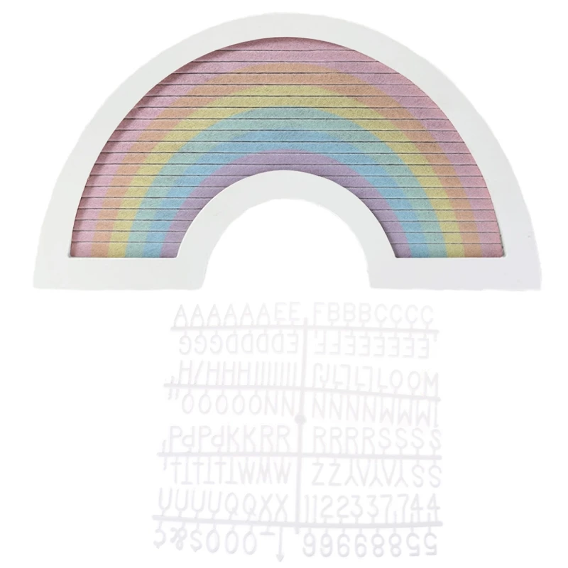 Rainbow Letter Board Rustic Wood Frame Felt Message Boards with Letters Numbers Set for Farmhouse Wall Decor
Rainbow Letter Board Rustic Wood Frame Felt Message Boards with Letters Numbers Set for Farmhouse Wall Decor