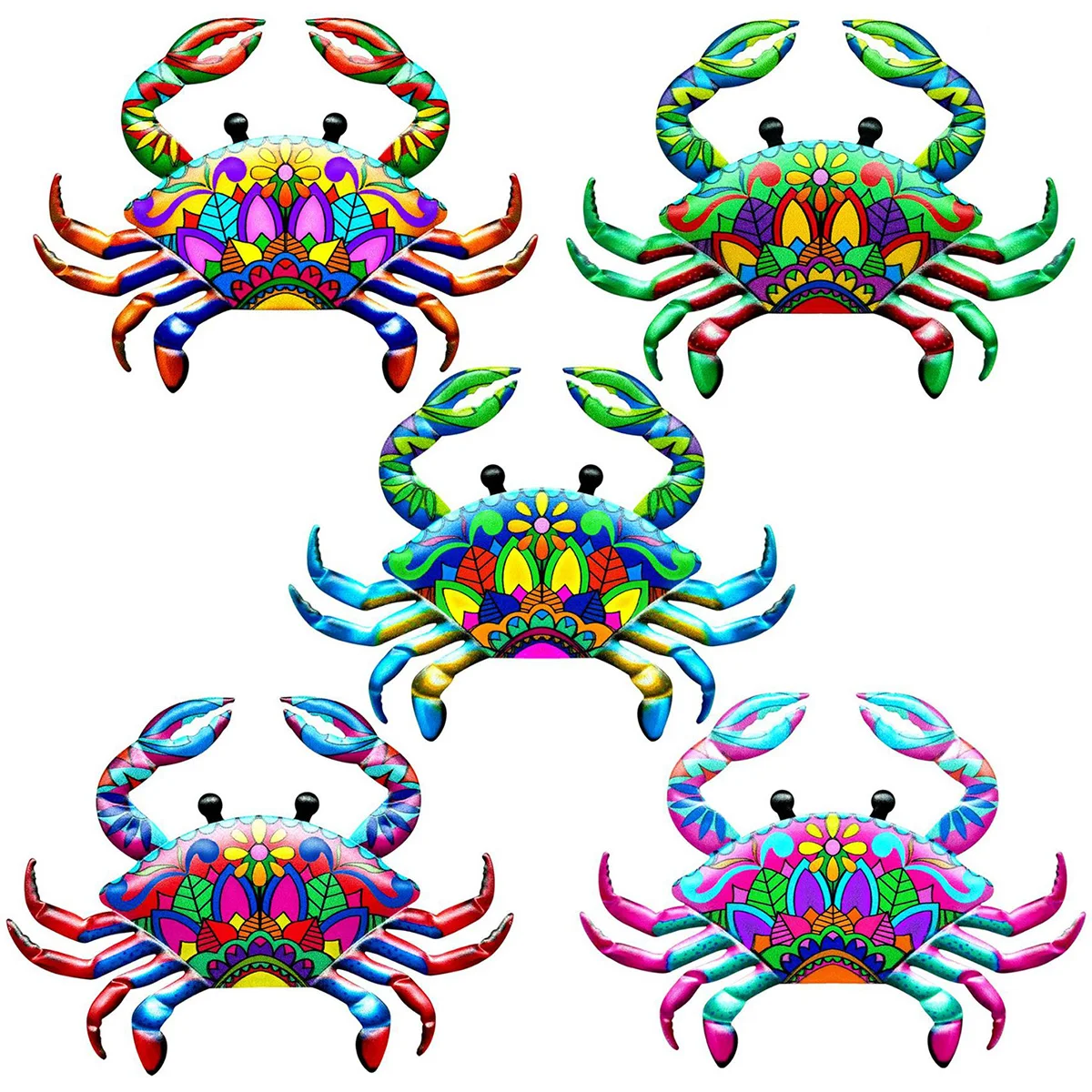 Набор из 5 цветных металлических крабов, настенные украшения, подвесные настенные художественные декорации, скульптуры крабов, комнатные и ... 
Набор из 5 цветных металлических крабов, настенные украшения, подвесные настенные художественные декорации, скульптуры крабов, комнатные и ...