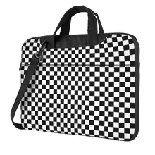 White Black Checkerboard Laptop Bag Sleeve Case Simplicity Fashion For Macbook Air 13 14 15 Notebook Pouch Stylish Computer Case