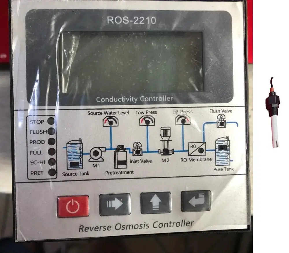 New RO controller / ROS-2210 reverse osmosis controller replaces ROC-2313 CCT-7320 conductivity
New RO controller / ROS-2210 reverse osmosis controller replaces ROC-2313 CCT-7320 conductivity