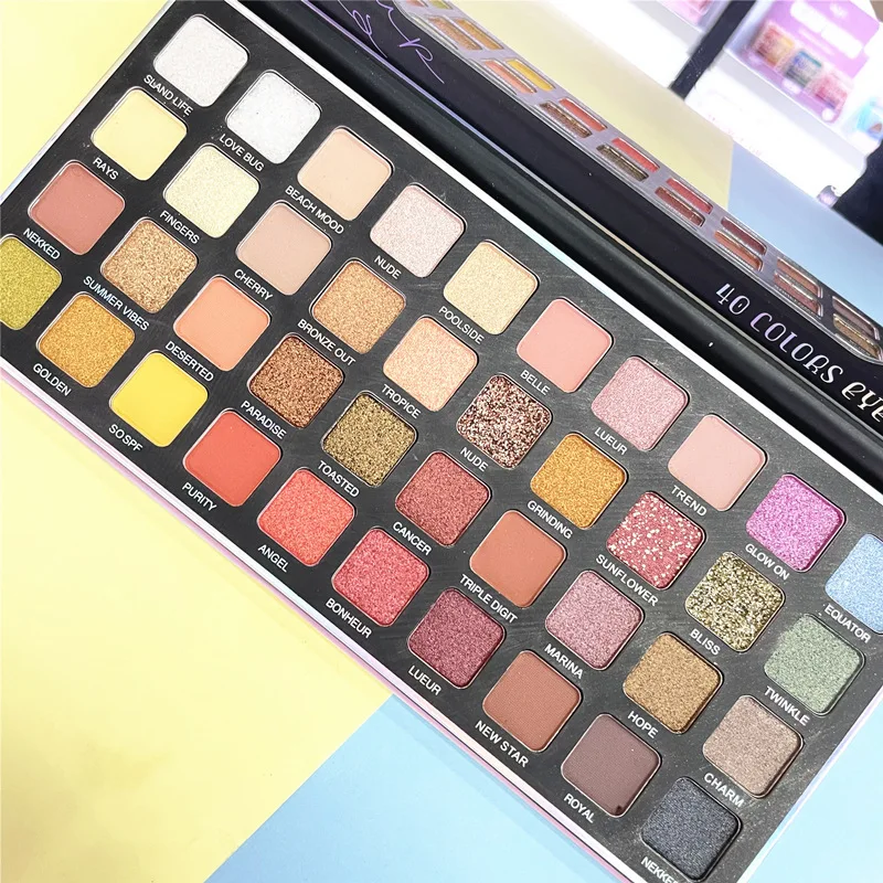 Wholesale 40 Colors Gliltter Eyeshadow Palettes Matte Eye Shadow Pallete Shimmer Shine Make up Palette Set Kit Cosmetic Women
Wholesale 40 Colors Gliltter Eyeshadow Palettes Matte Eye Shadow Pallete Shimmer Shine Make up Palette Set Kit Cosmetic Women