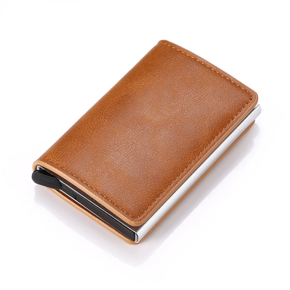Convenience Credit Card Holder Wallet Money Clips RFID Vintage Aluminium Cardholder Case Fashion Men Women Coin Leather Wallet
Convenience Credit Card Holder Wallet Money Clips RFID Vintage Aluminium Cardholder Case Fashion Men Women Coin Leather Wallet