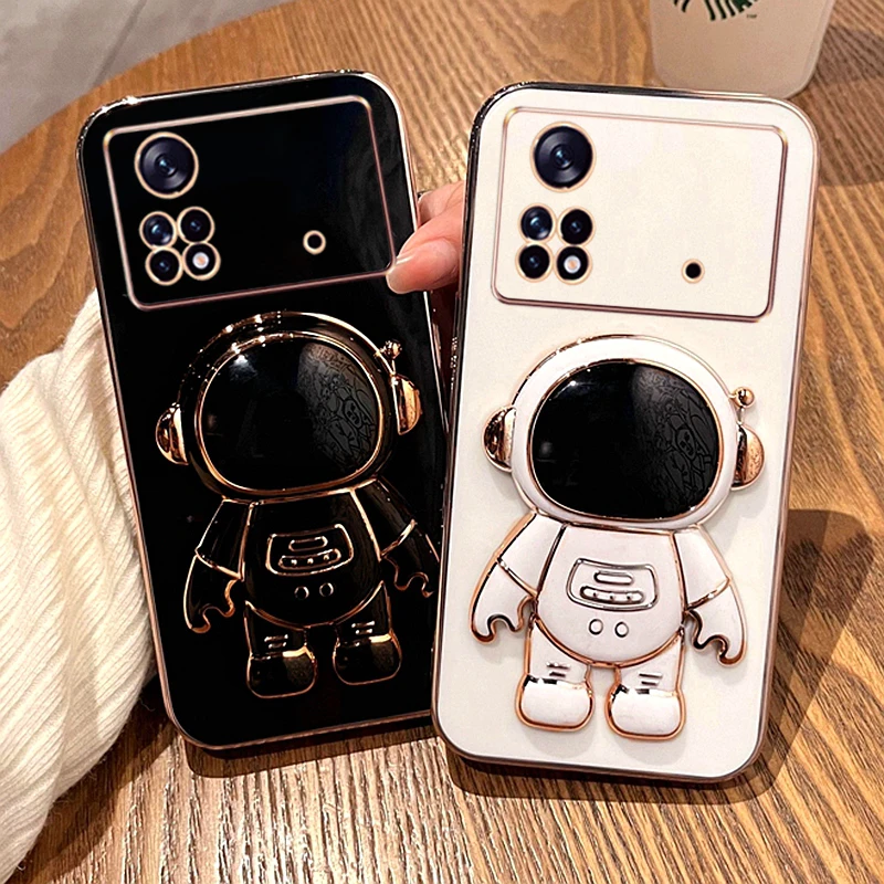 Poco M4 Pro 5G Case Luxury Plating Astronaut Folding Stand Silicone Case For Xiaomi Poco X3 X 3 PocoM4 M3 X4 Pro Protector Cover
Poco M4 Pro 5G Case Luxury Plating Astronaut Folding Stand Silicone Case For Xiaomi Poco X3 X 3 PocoM4 M3 X4 Pro Protector Cover