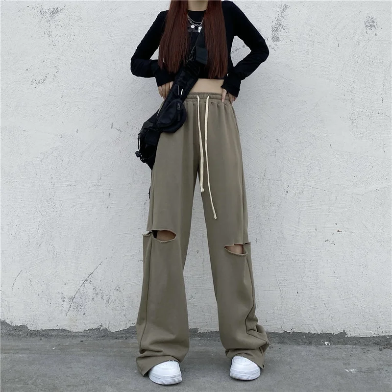 Women's high waist straight tube autumn winter Korean sports pants women's wear
Women's high waist straight tube autumn winter Korean sports pants women's wear