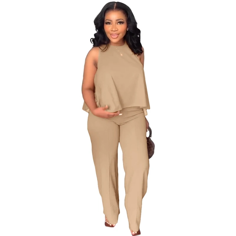 STYLISH LADY Elegant 2 Piece Set Women Sleeveless O Neck Tops and Wide Leg Pant Suits 2022 Autumn Solid OL Party Outfits
STYLISH LADY Elegant 2 Piece Set Women Sleeveless O Neck Tops and Wide Leg Pant Suits 2022 Autumn Solid OL Party Outfits