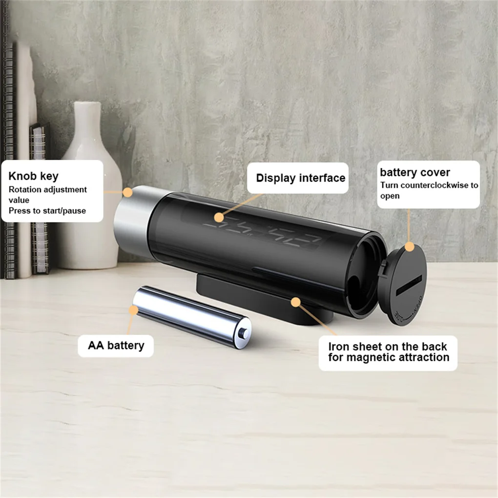 Цифровой таймер для кухни, вращающийся будильник с обратным отсчётом для приготовления пищи и выпечки, устройство для студентов и классов, ... 
Цифровой таймер для кухни, вращающийся будильник с обратным отсчётом для приготовления пищи и выпечки, устройство для студентов и классов, ...