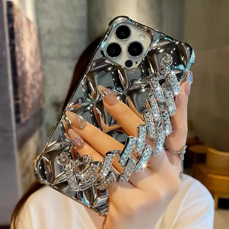 Luxury Korean Glitte rhinestones Wrist bracelet Chain Case For iphone 14 13 11 12 Pro Max MiNi X XR XS
Luxury Korean Glitte rhinestones Wrist bracelet Chain Case For iphone 14 13 11 12 Pro Max MiNi X XR XS