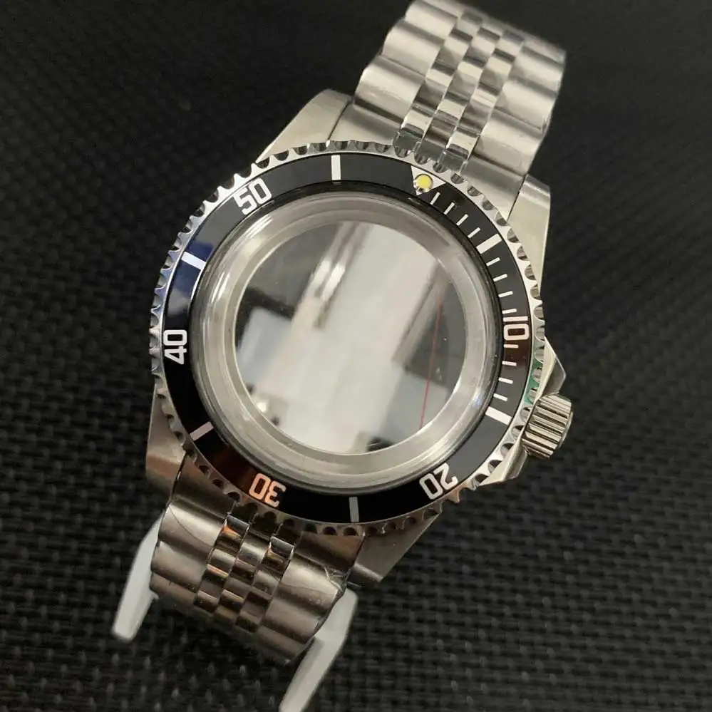 39.5mm Retro Watch Case Transparent Bottom + Five Bead Strap Stainless Steel Aluminum Bezel Men's Case Set for NH35/36 Movements
39.5mm Retro Watch Case Transparent Bottom + Five Bead Strap Stainless Steel Aluminum Bezel Men's Case Set for NH35/36 Movements