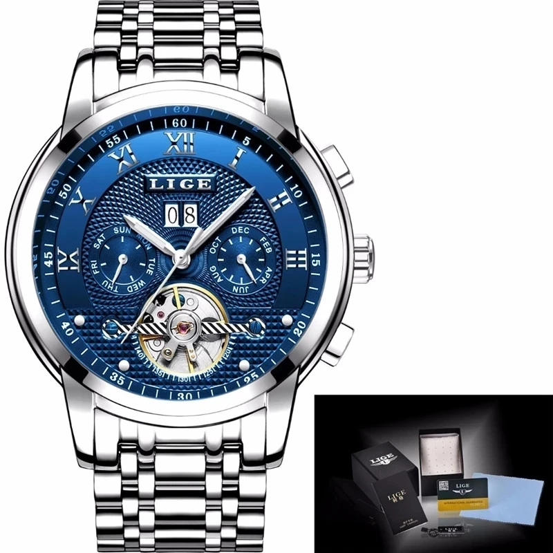 Fashion Mens Watches Business Automatic Mechanical Watch Men Top Brand Luxury Casual Waterproof Watch Relogio Masculino+Box
Fashion Mens Watches Business Automatic Mechanical Watch Men Top Brand Luxury Casual Waterproof Watch Relogio Masculino+Box