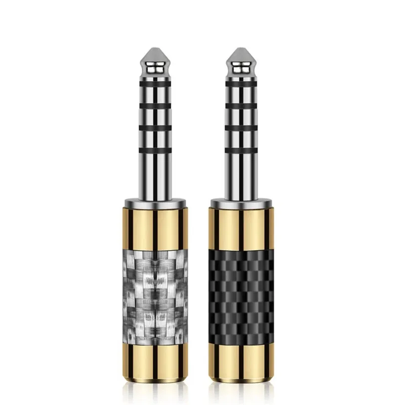 4.4 mm Jack Balance Interface Headphone Plug Audio Adapter 5 Pole 4.4mm Connector For Soldering 6.3mm Speaker Cable Carbon Fiber
4.4 mm Jack Balance Interface Headphone Plug Audio Adapter 5 Pole 4.4mm Connector For Soldering 6.3mm Speaker Cable Carbon Fiber