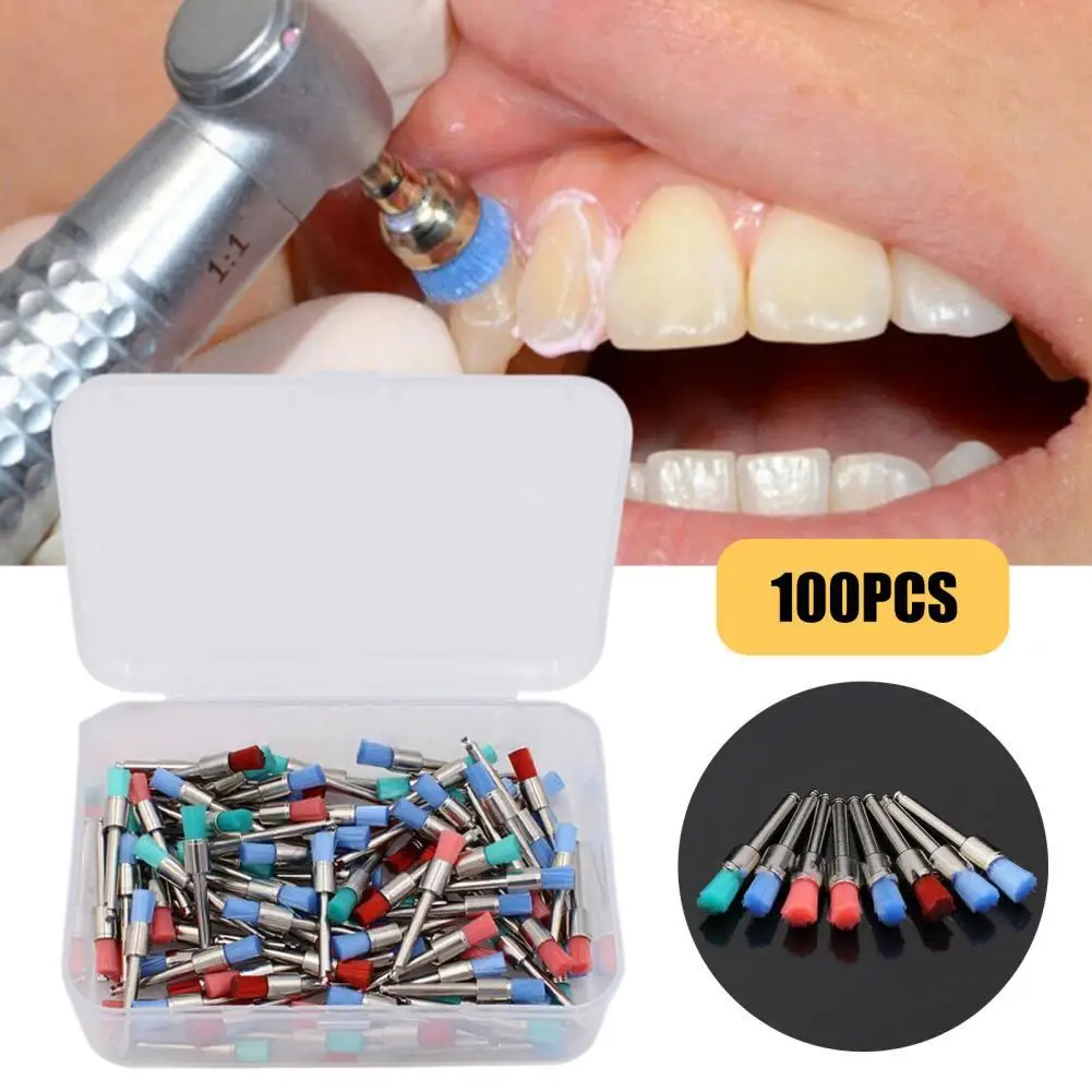 100Pcs/Box Dental Polishing Brush High Temperature Resistant Waterproof Metal Teeth Whitening Polishing Brush Head for Stain Rem
100Pcs/Box Dental Polishing Brush High Temperature Resistant Waterproof Metal Teeth Whitening Polishing Brush Head for Stain Rem