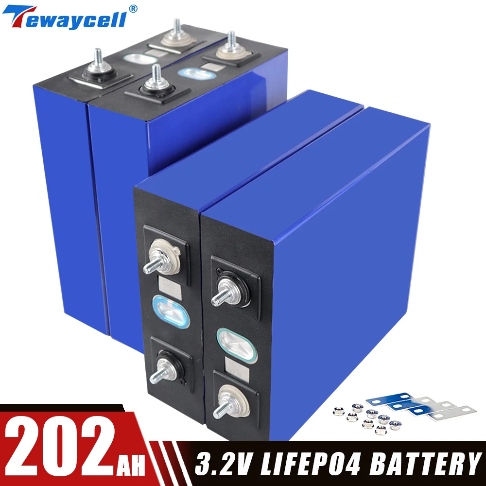 200Ah Lifepo4 Rechargable Battery Pack 3.2V Grade A Lithium Iron Phosphate Prismatic New Solar Cells Golf cart DIY 6.4V 12.8V
200Ah Lifepo4 Rechargable Battery Pack 3.2V Grade A Lithium Iron Phosphate Prismatic New Solar Cells Golf cart DIY 6.4V 12.8V
