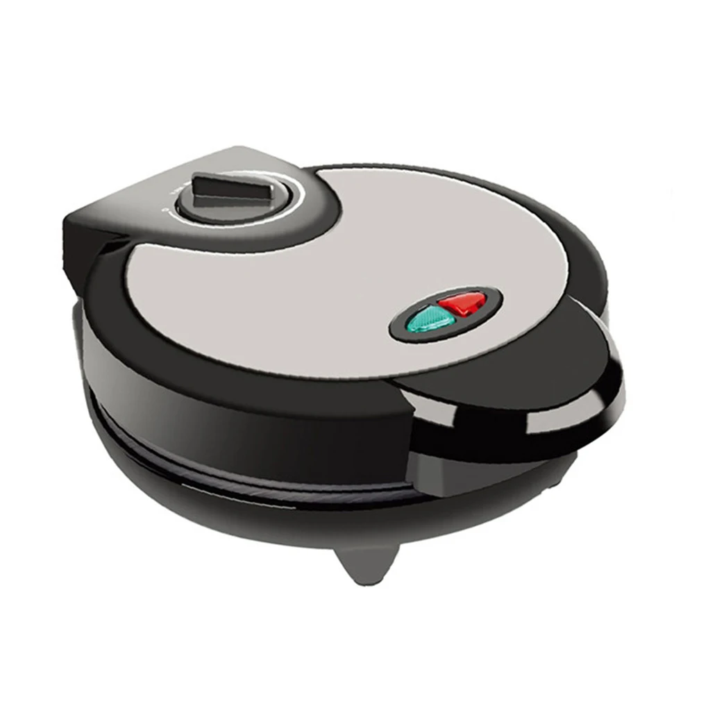 Черная Экологически чистая круглая электрическая вафельница, завтраки хорошо подходят для окружающей среды, легко чистится 
Черная Экологически чистая круглая электрическая вафельница, завтраки хорошо подходят для окружающей среды, легко чистится