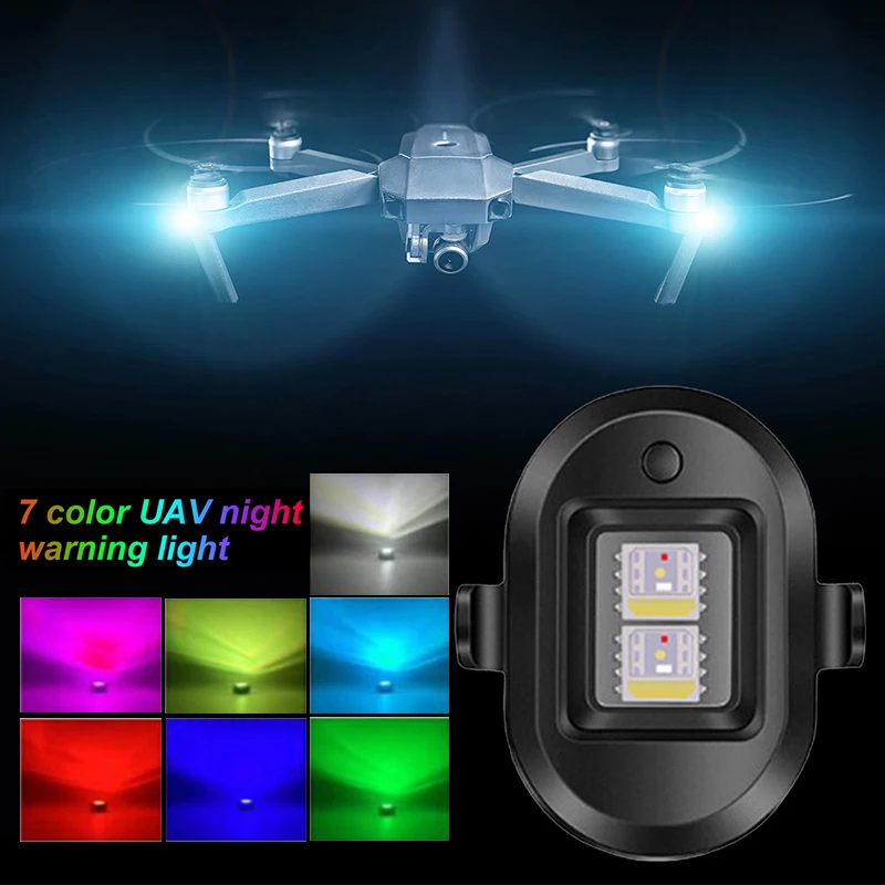 3pcs Universal Strobe Warning Light Drone Lamp 7color USB Rechargeable LED Aircraft Light Night Cycling Safety Bicycle Rear Lamp
3pcs Universal Strobe Warning Light Drone Lamp 7color USB Rechargeable LED Aircraft Light Night Cycling Safety Bicycle Rear Lamp