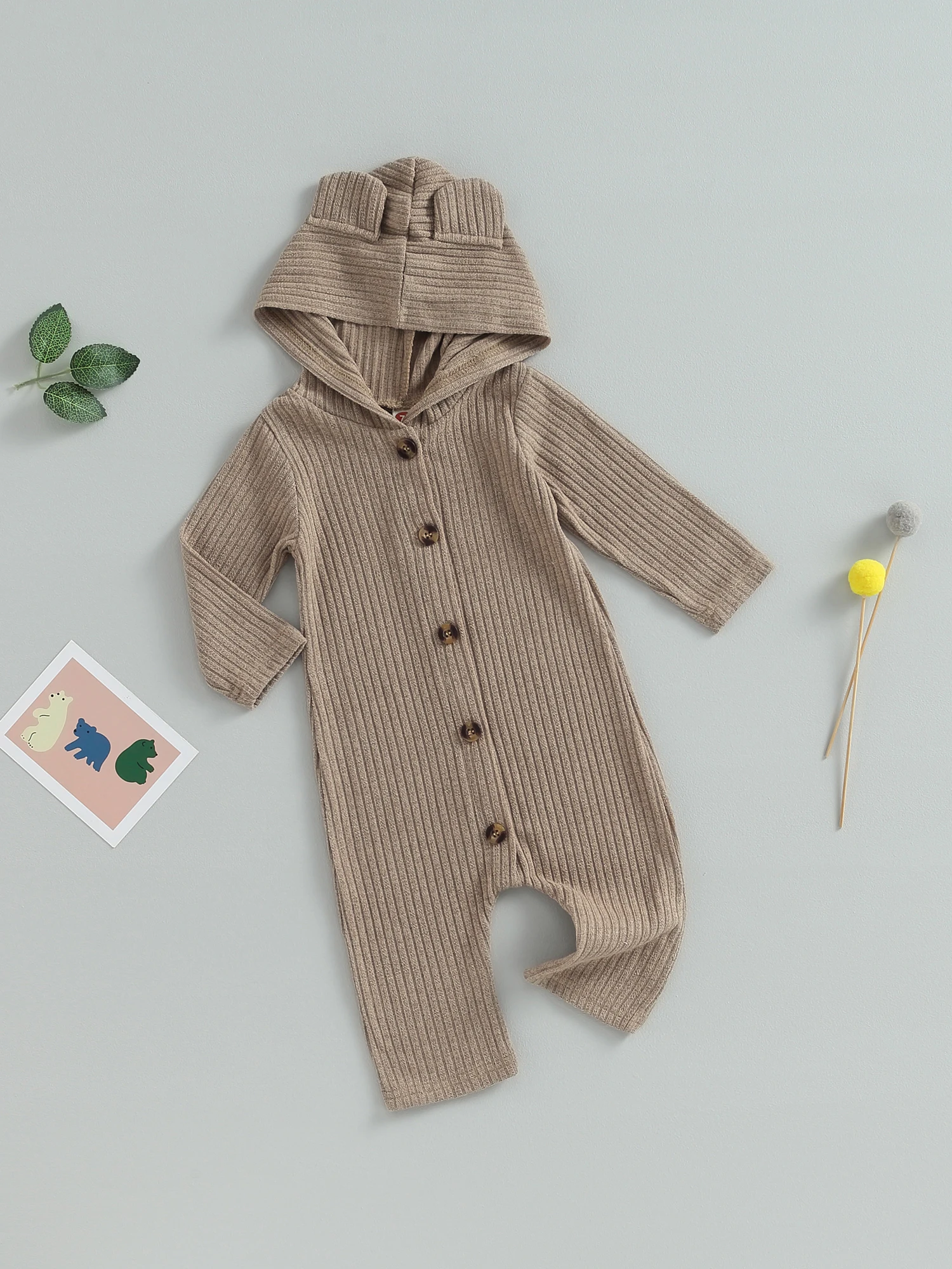 Huyghdfb Infant Baby Boys Girls Casual Button Jumpsuit Kids Solid Color Long Sleeve Hooded Romper (Brown 9-12 Months)
Huyghdfb Infant Baby Boys Girls Casual Button Jumpsuit Kids Solid Color Long Sleeve Hooded Romper (Brown 9-12 Months)
