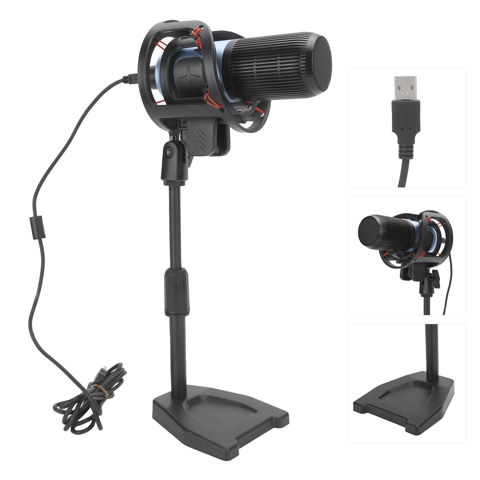 Brand New Studio Broadcasting And Recording Condenser Microphone Set Cardioid Mic USB For Karaoke
Brand New Studio Broadcasting And Recording Condenser Microphone Set Cardioid Mic USB For Karaoke