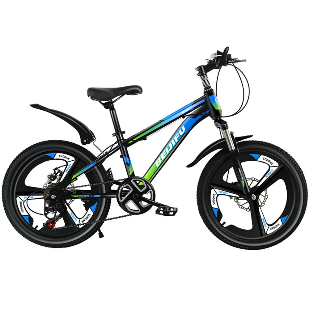 

22/24 Inches Bicycle Integrated Wheel Variable Speed Mountain Bike High Carbon Steel Dual Disc Brake Soft Tail Shock Absorption
