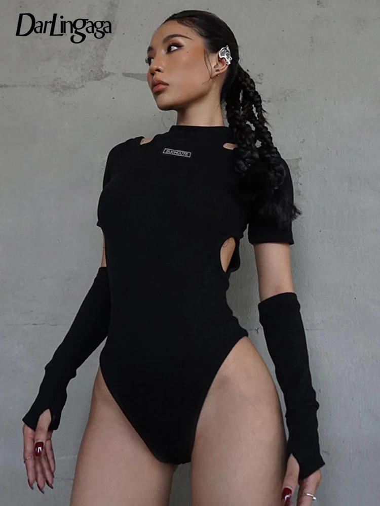 Darlingaga Casual Gothic Clothes Short Sleeve Female Body Bodycon Summer Bodysuit Tops Streetwear Cut Out Sexy Jumpsuit Gloves
Darlingaga Casual Gothic Clothes Short Sleeve Female Body Bodycon Summer Bodysuit Tops Streetwear Cut Out Sexy Jumpsuit Gloves