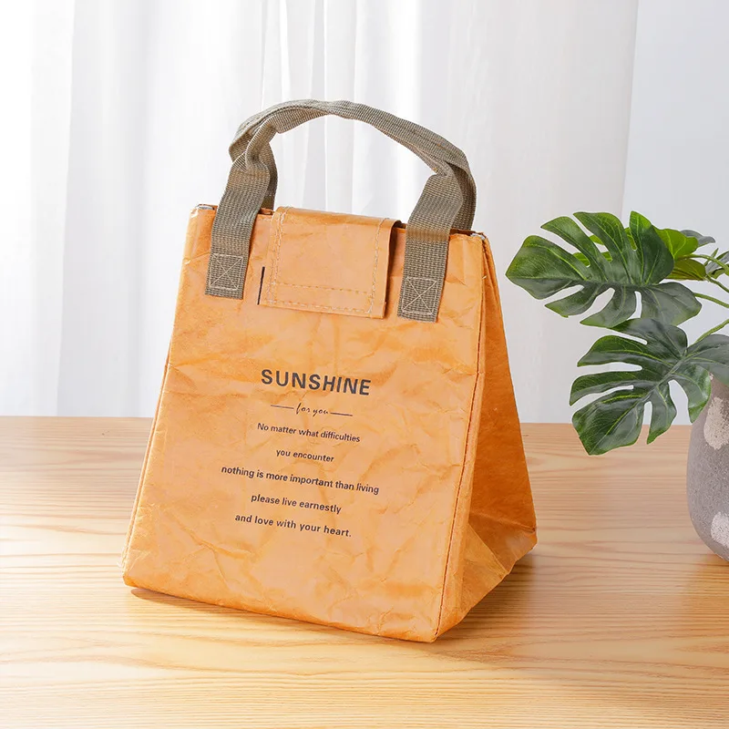 New Bento Bag Waterproof Kraft Paper Handbag for Taking Meals Out Thickened Aluminum Foil Insulation Bag
New Bento Bag Waterproof Kraft Paper Handbag for Taking Meals Out Thickened Aluminum Foil Insulation Bag