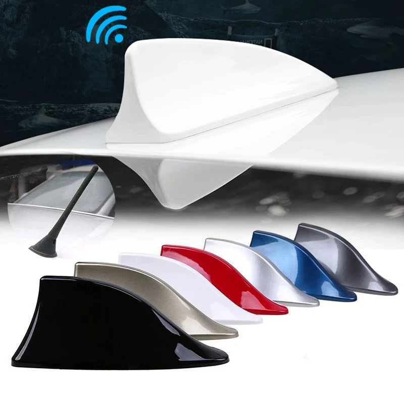 Universal Car Shark Fin Antenna Auto Radio Signal Aerials Roof Antennas Car Styling FM Signal Amplifier
Universal Car Shark Fin Antenna Auto Radio Signal Aerials Roof Antennas Car Styling FM Signal Amplifier