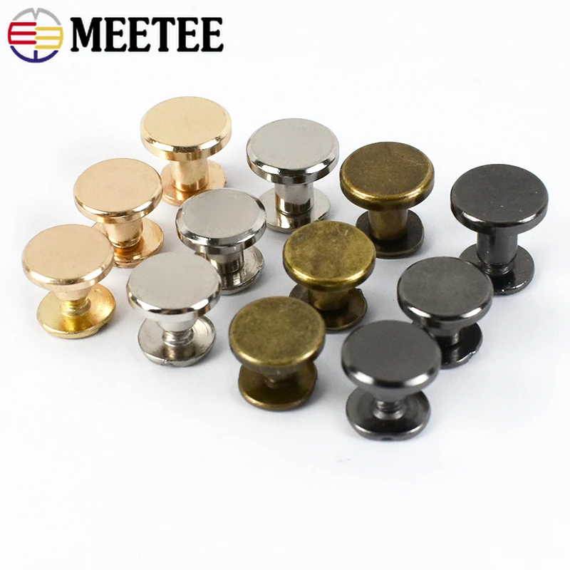 Meetee 20/50Pcs 5-8mm Flat Head Screws Nail Rivet DIY Bag Book Notebook Metal Binding Belt Rivets Buckle Hardware Accessories
Meetee 20/50Pcs 5-8mm Flat Head Screws Nail Rivet DIY Bag Book Notebook Metal Binding Belt Rivets Buckle Hardware Accessories